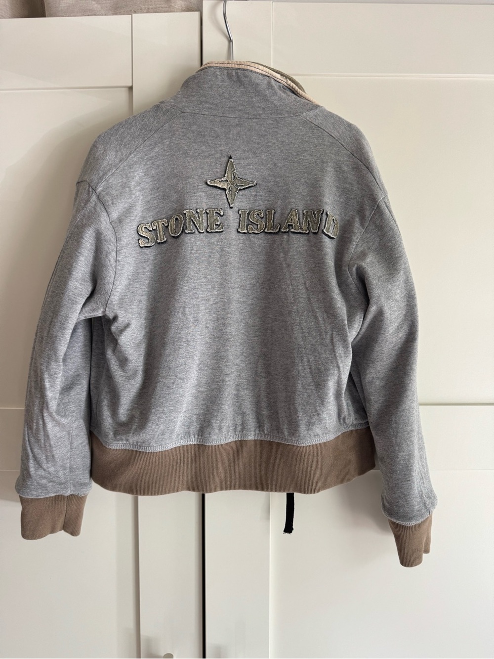 Stone Island Cotton Reversible Jacket with Logo Tag